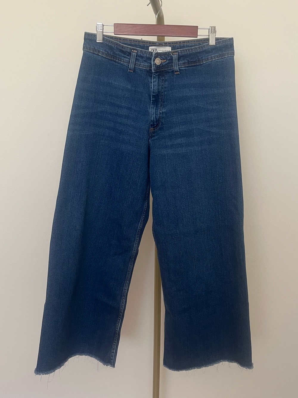Zara Marine Straight High Rise Jeans “Indigo” (Size 14) 32 - Picture 2 of 8